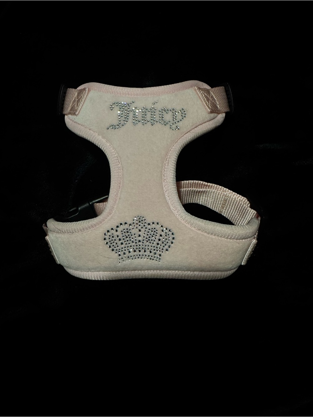 Rhinestone 'Juicy' Pet Harness in Light Pink